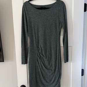 Banana Republic Dark Green Long Sleeve Dress